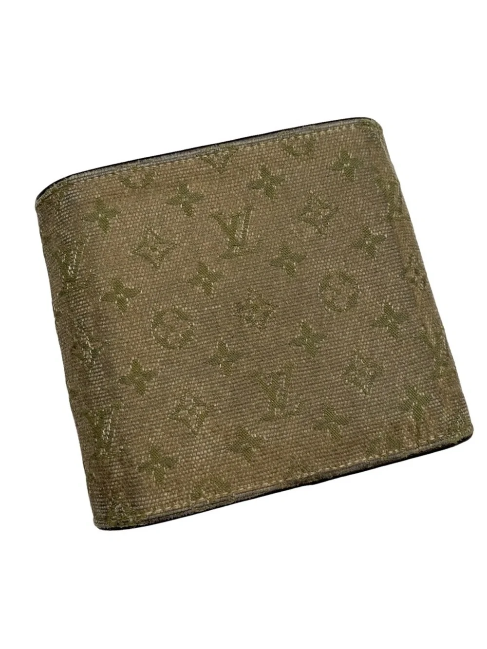 Louis Vuitton Olive Monogram Compact Bifold Wallet